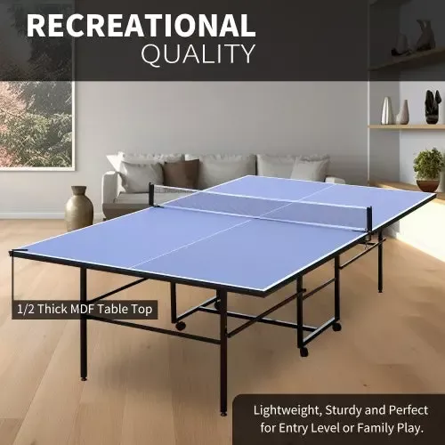 9ft Foldable Ping Pong Table Set