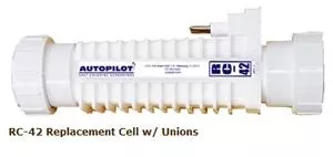 AutoPilot RC-42 Replacement Cell w/ Unions | 50,000 Gal Pool