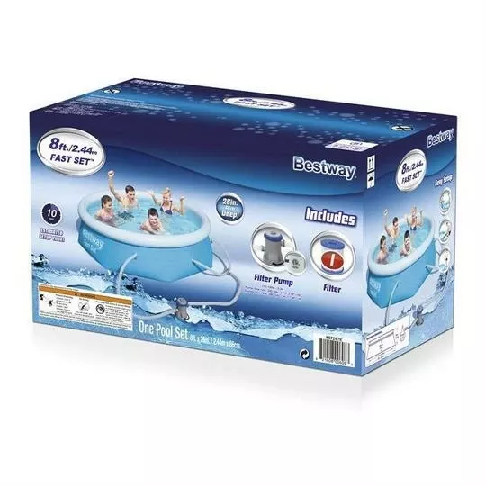 Bestway – 8 Ft X 26 In Fast Set Inflatable Pool Set