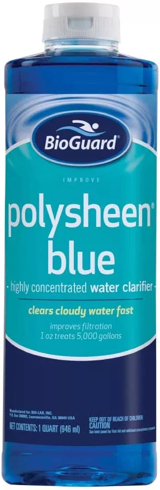 Bioguard Polysheen Blue - highly concentrated water clarifier