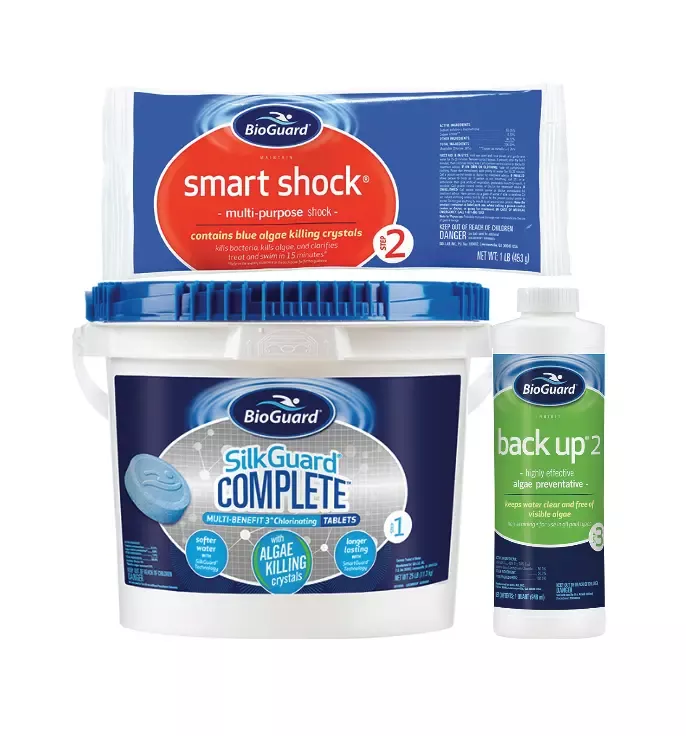 BIOGUARD SILKGUARD COMPLETE 25lb, SMART SHOCK 1lb, BACK UP 2 32oz