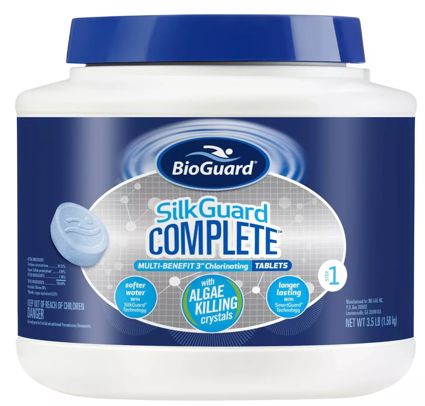 BioGuard SilkGuard Complete 3 Inch Chlorinating Tablets - 3.5 lbs