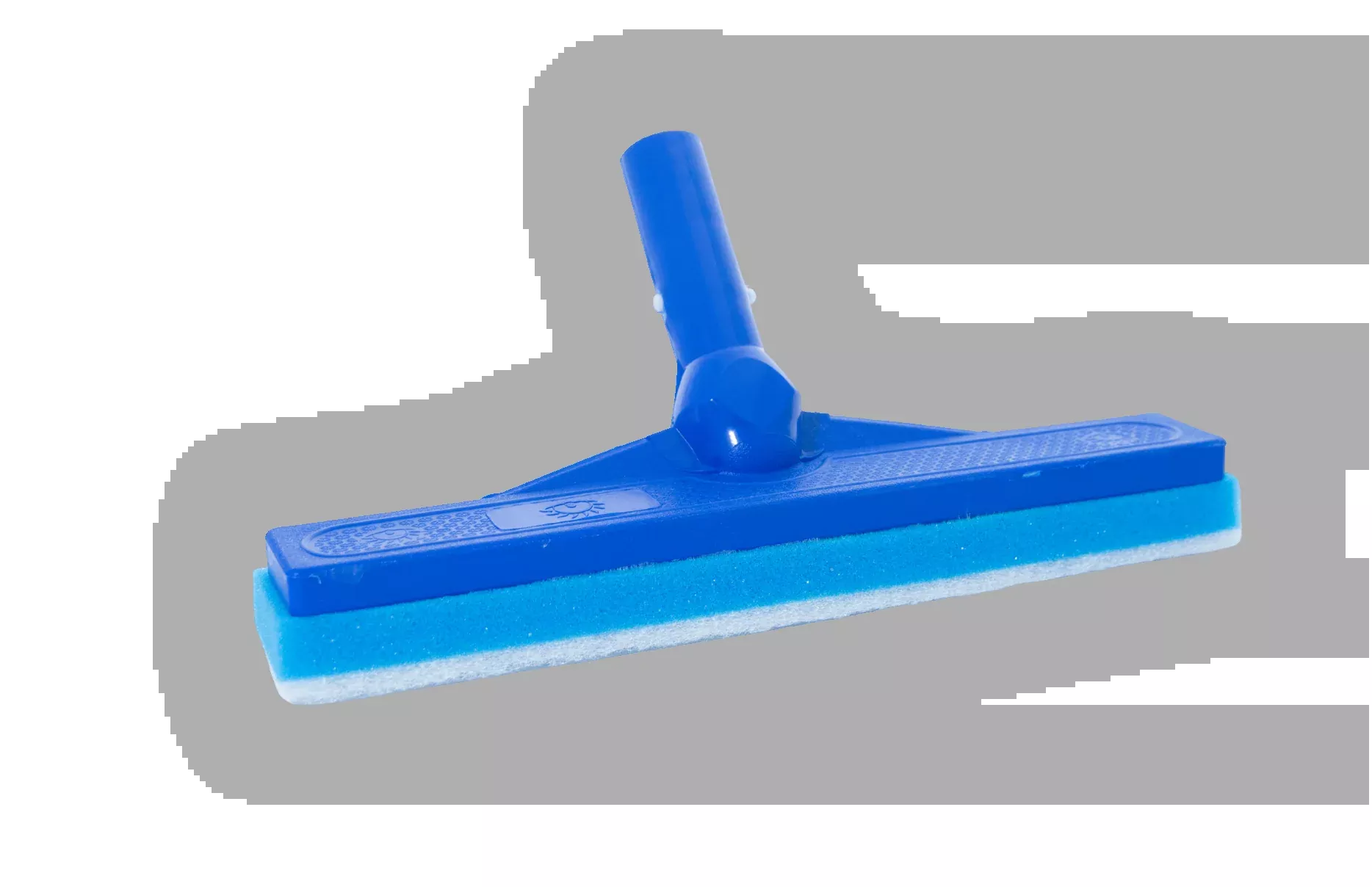 Brustec 15° Angled Pool & Deck Foam Squeegee Scrub Brush, Tile, Waterline, Window & Wet-Area Cleaning Tool, Fits Standard Pole
