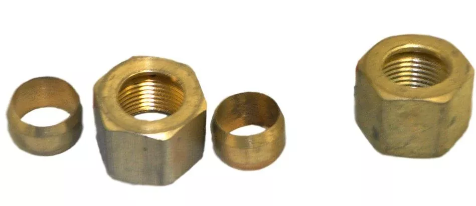 Champion P05068B Compression Nut & Ferrule Assembly Brass Fitting Set