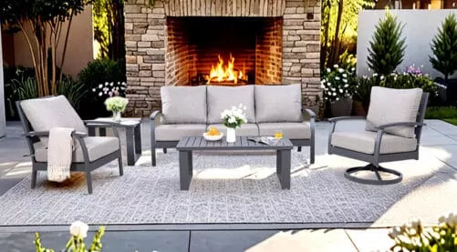 Clark Aluminum Deep Seating Furniture by Life Outside