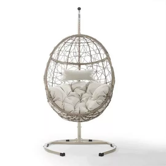 Crosley – Cleo Indoor/Outdoor Wicker Hanging Egg Chair