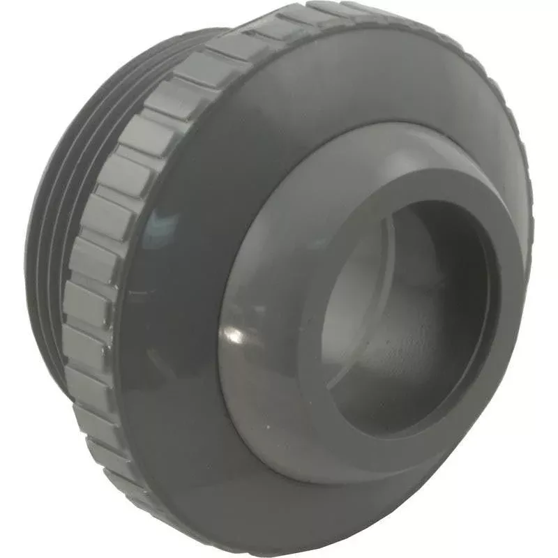 Custom 25552-401-000 1.5" MPT x 1" Eye Outlet fitting Gray