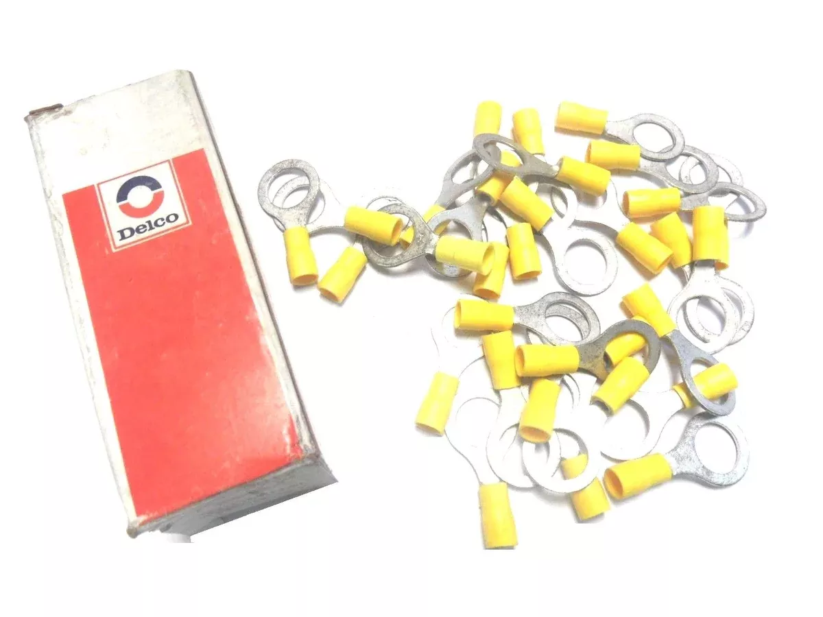 Delco 7361 Terminal Rings 1/2 Yellow (30 pcs)
