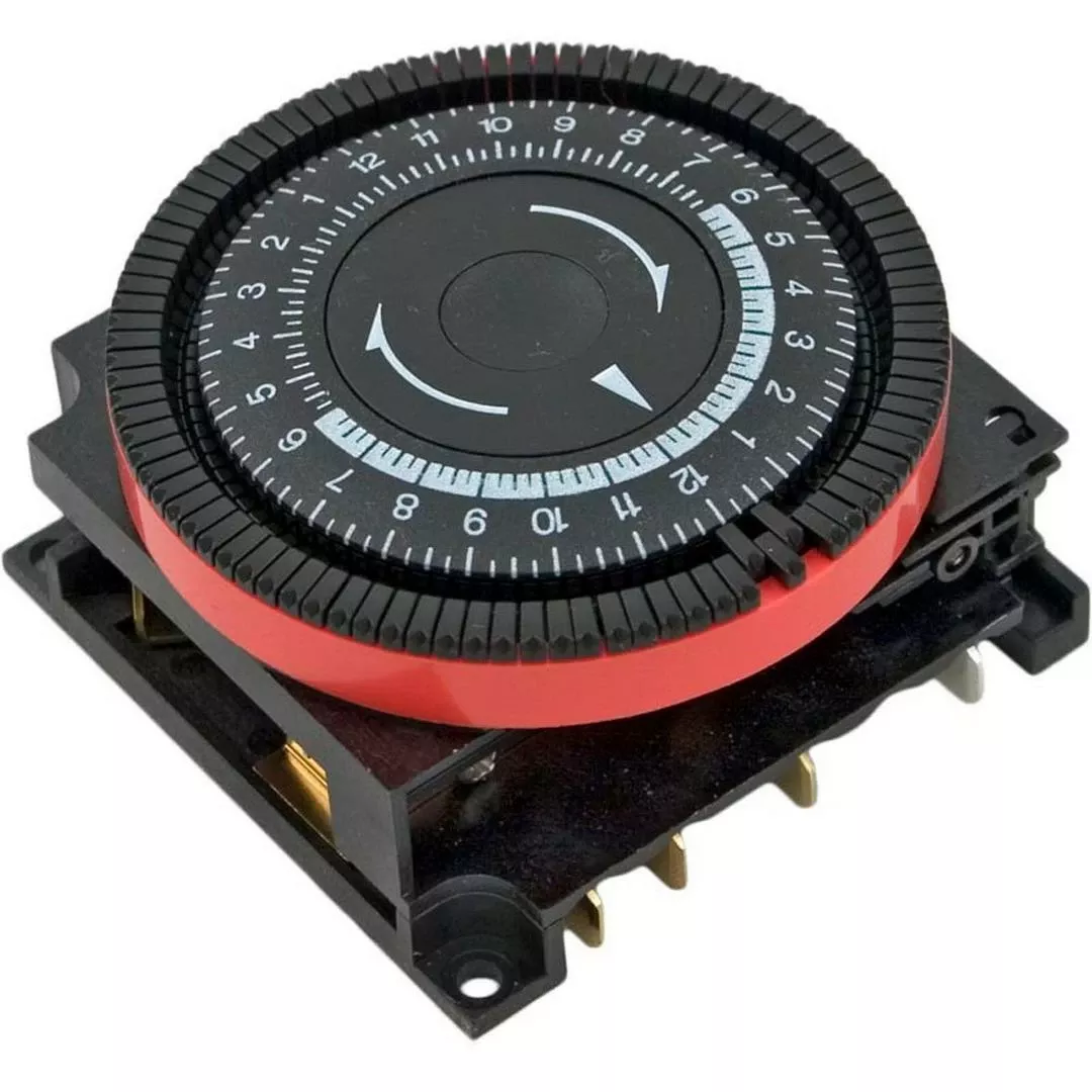 Diehl – 24 Hr Spa Timer, SPST 120V, 4-Term Orange Panel Mount