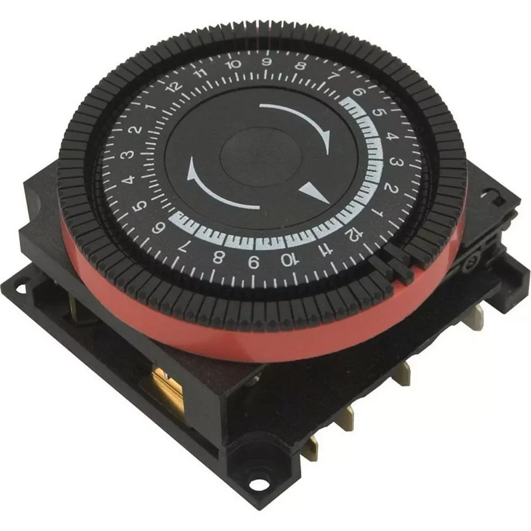 Diehl – 24 Hr Spa Timer, SPST 240V, 4-Term Orange Panel Mount