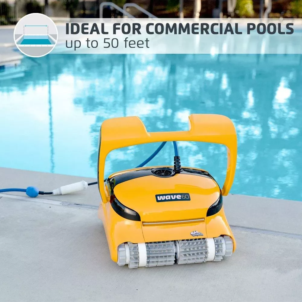Dolphin – Wave 60 Commercial Robotic Pool Cleaner With Caddy