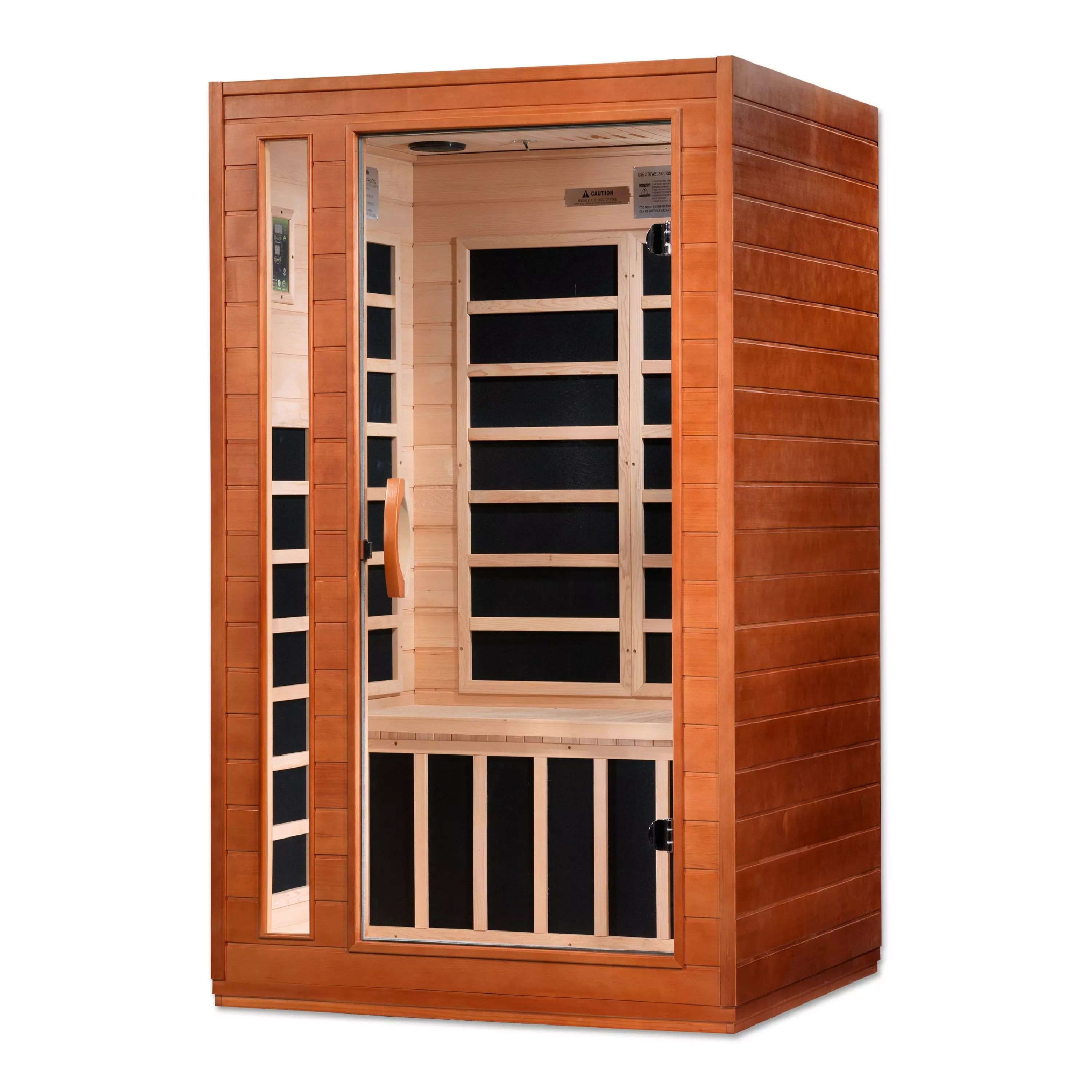 DYN-6203-01 Cordoba Golden Designs Dynamic 2 Person Sauna Low EMF