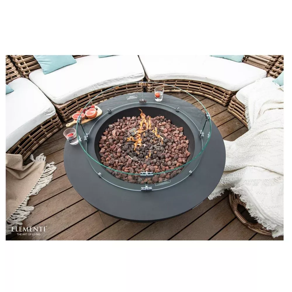 Elementi Lunar Bowl Dark Grey Fire Pit OF101DG
