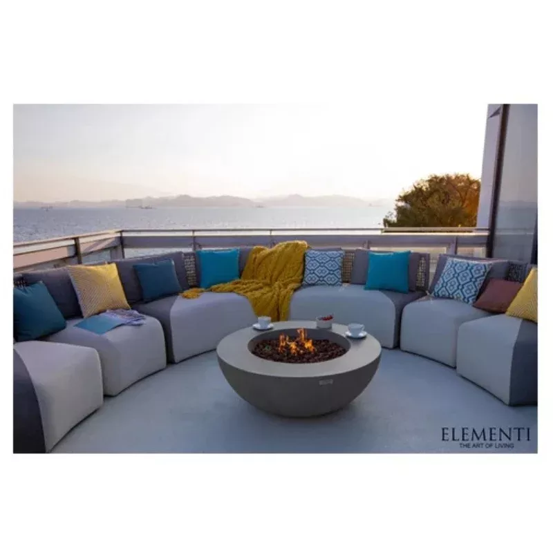 Elementi Lunar Bowl Light Grey Fire Pit OFG101LG