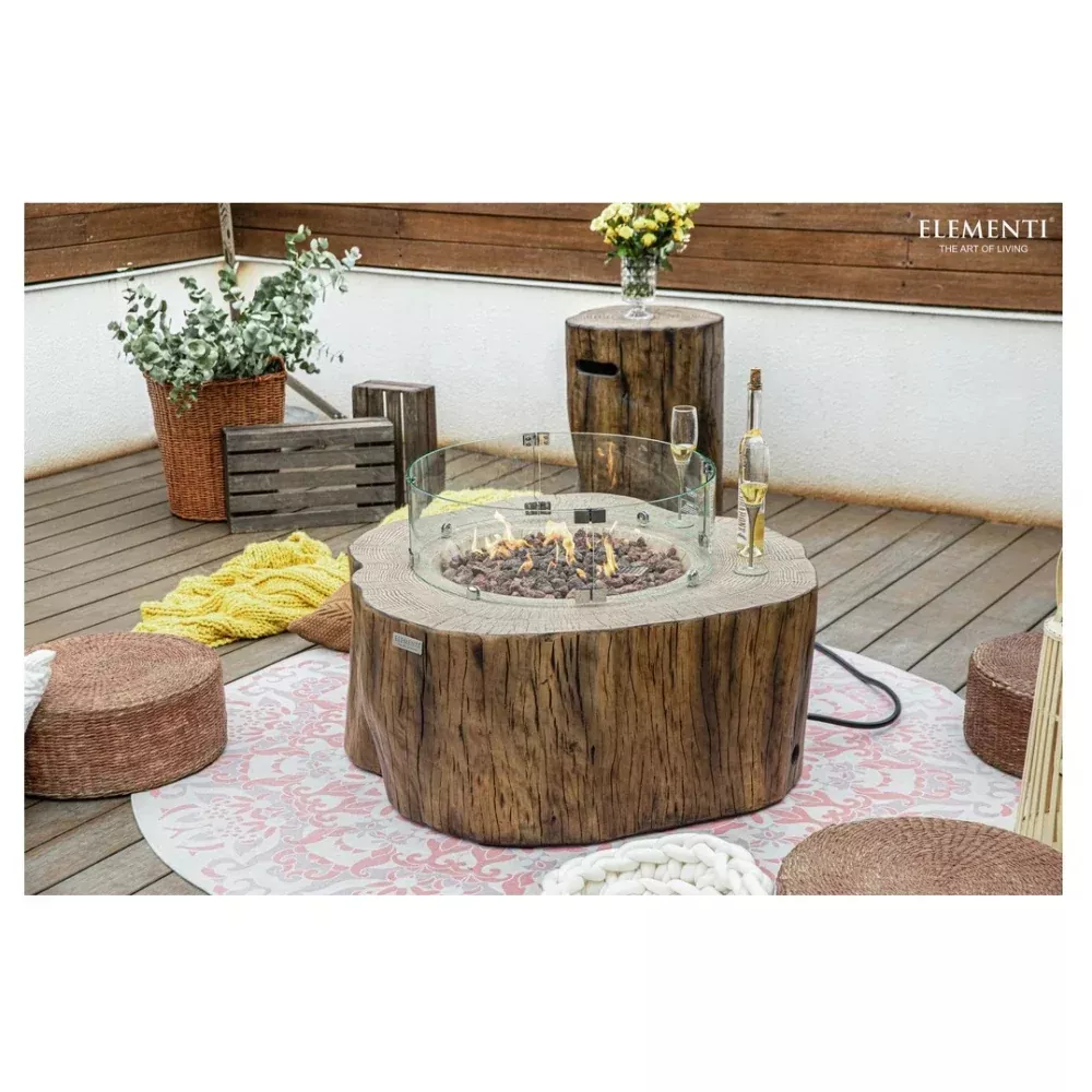 Elementi Redwood Concrete Fire Table Manchester 42" OFG145RW
