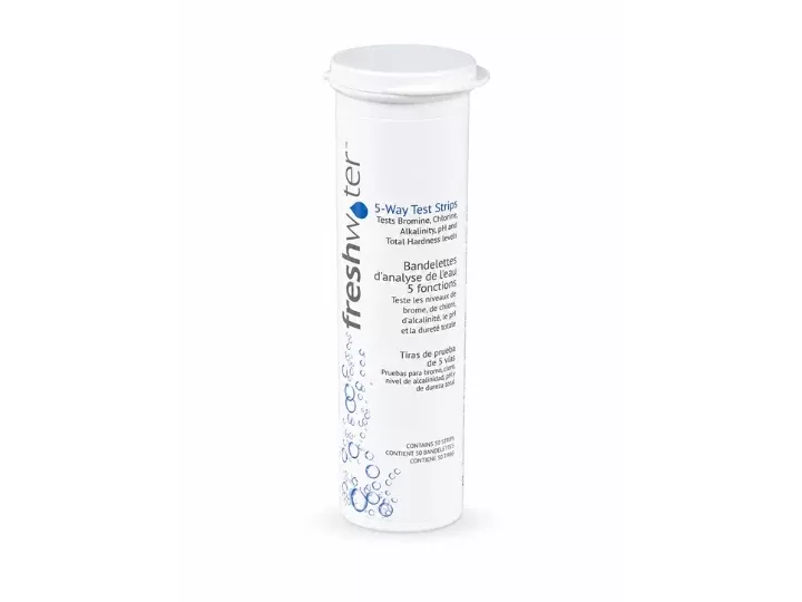 FreshWater 5-Way Test Strips | Hot Tub Water Testing