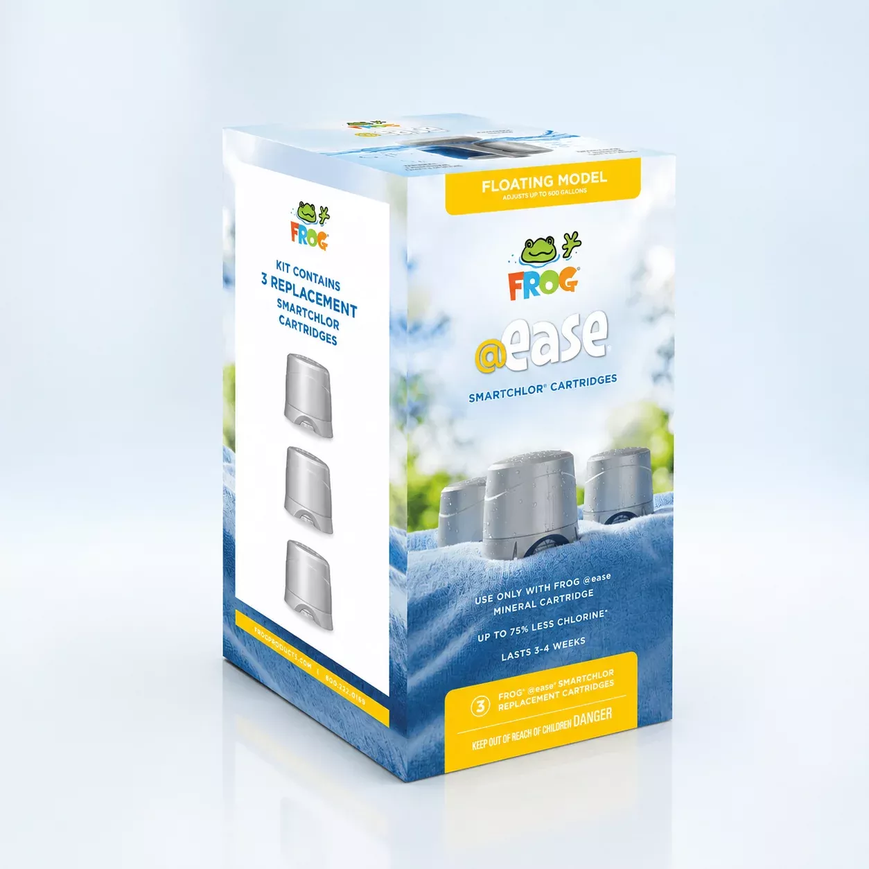 FROG @ease 2-in-1 Water Care Floating SmartChlor Cartridge 3-Pack