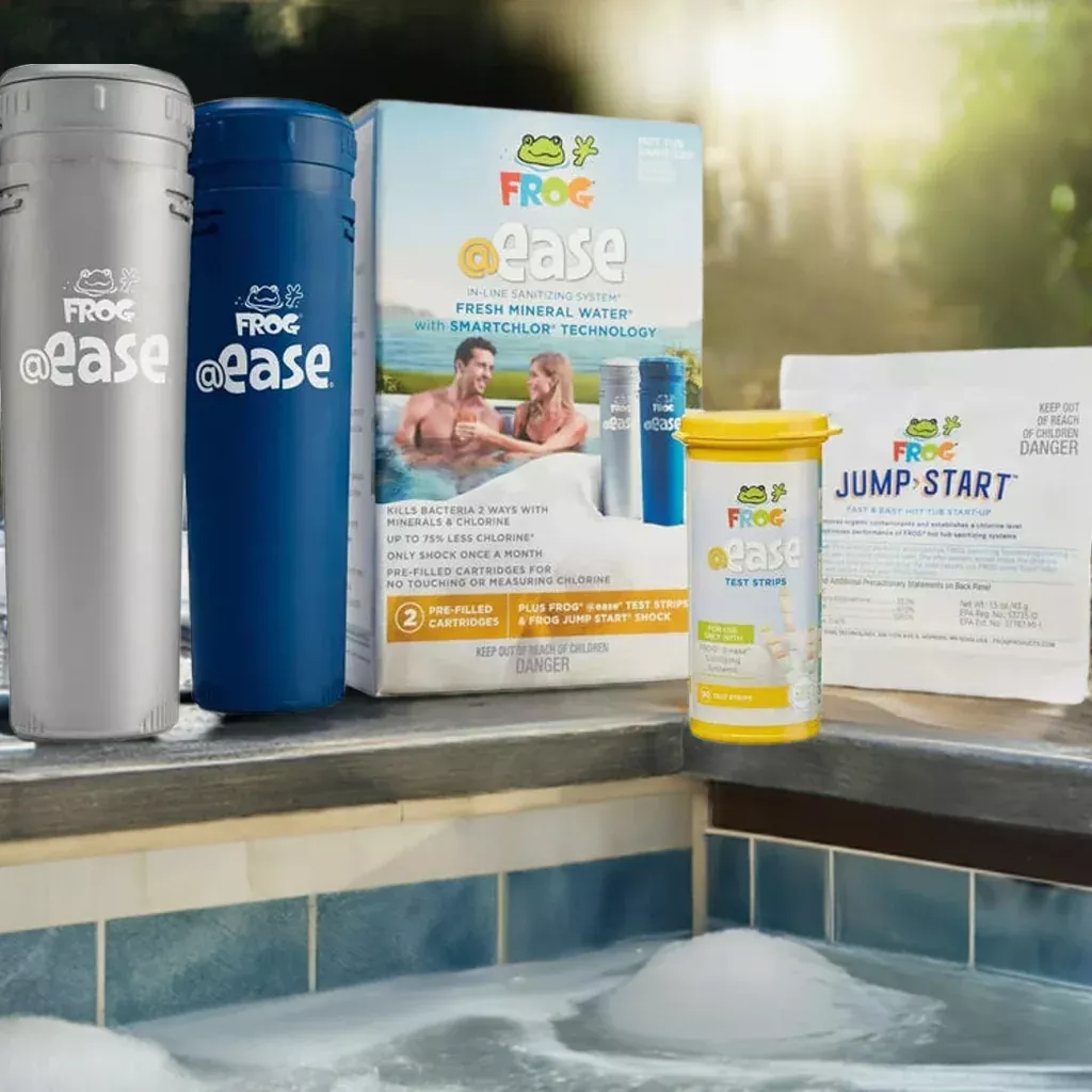 FROG @Ease in-Line Sanitizing System for Hot Tubs, for use in Marquis Spas, Caldera Spas, Artesian Spas and Hot Springs Spas