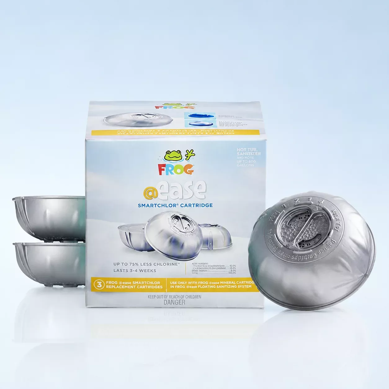 FROG @ease Replacement SmartChlor Cartridge 3-Pack – Floating System