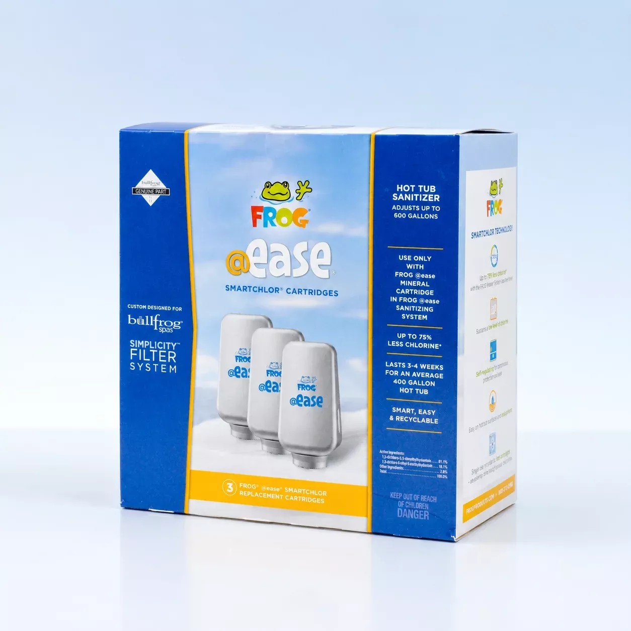 FROG @ease SmartChlor Cartridge 3-Pack for Bullfrog Spas – Simplicity Series