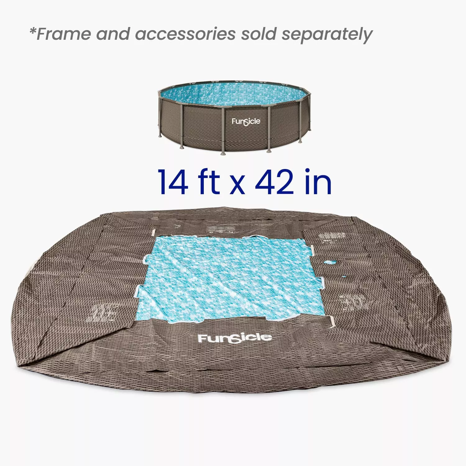 Funsicle 14 ft Oasis Designer Pool Liner- Double Rattan