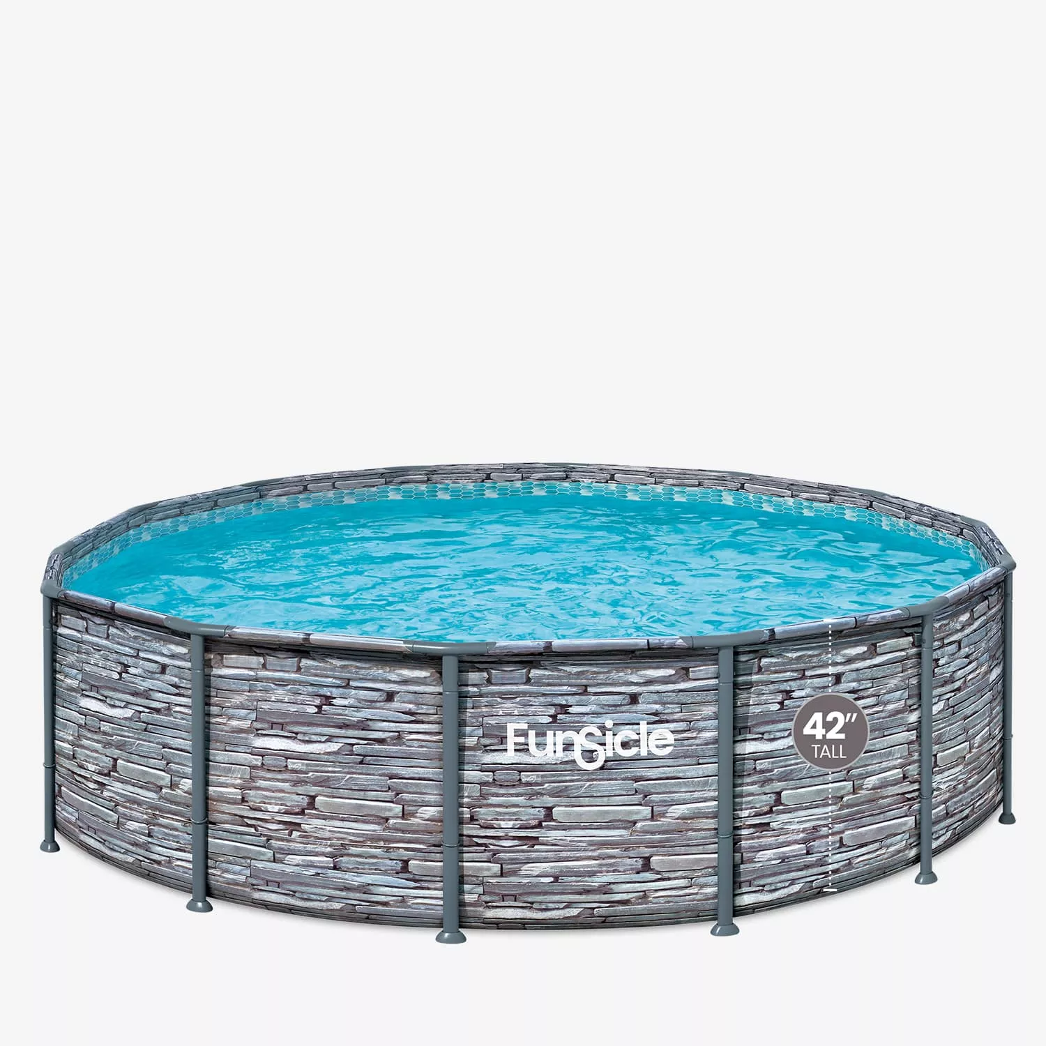 Funsicle 14 ft Oasis Designer Pool - Stone Slate