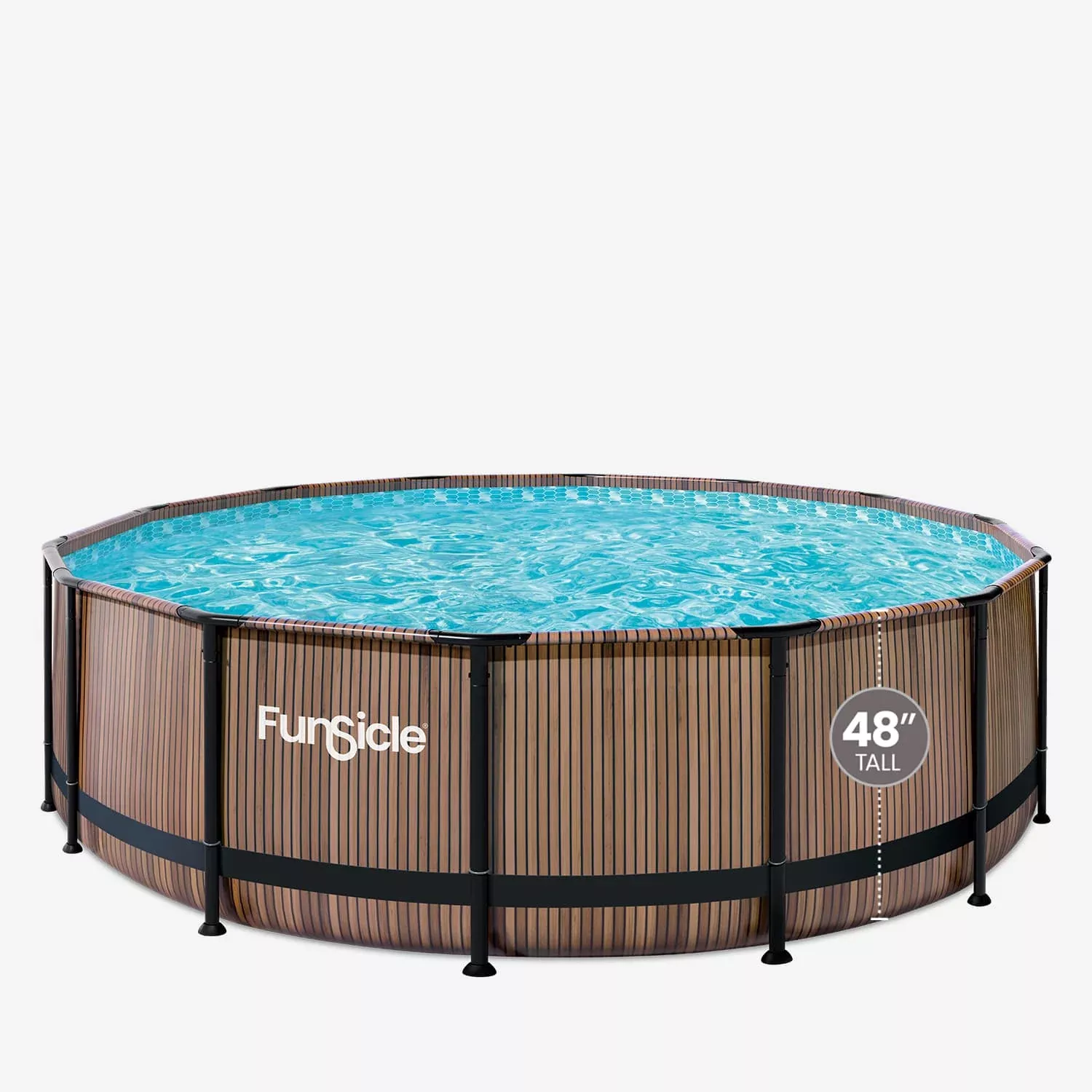 Funsicle 16 ft Oasis Designer Pool - Natural Teak