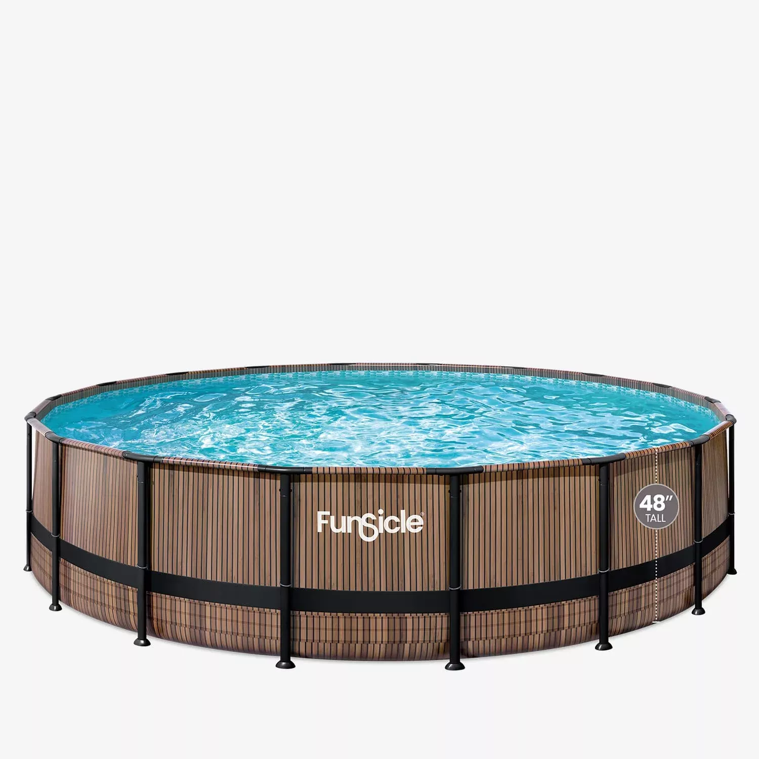 Funsicle 18 ft Oasis Designer Pool - Natural Teak