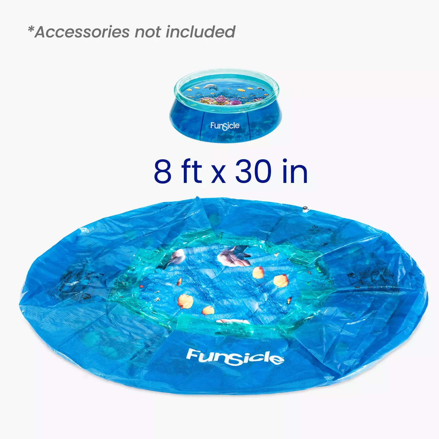 Funsicle 8 ft 3D Fun Pool Liner