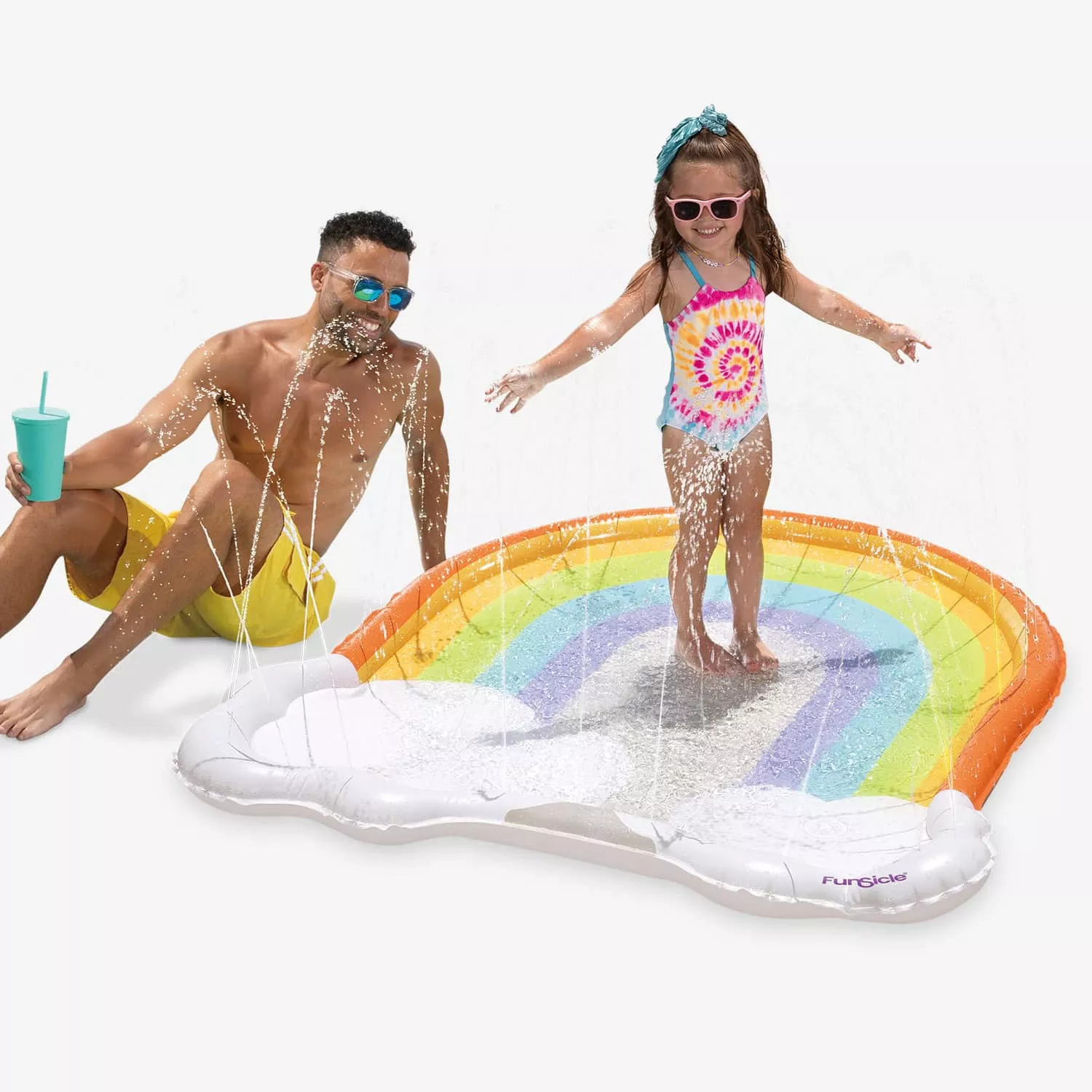 Funsicle Rainbow FunSpray Splash Mat