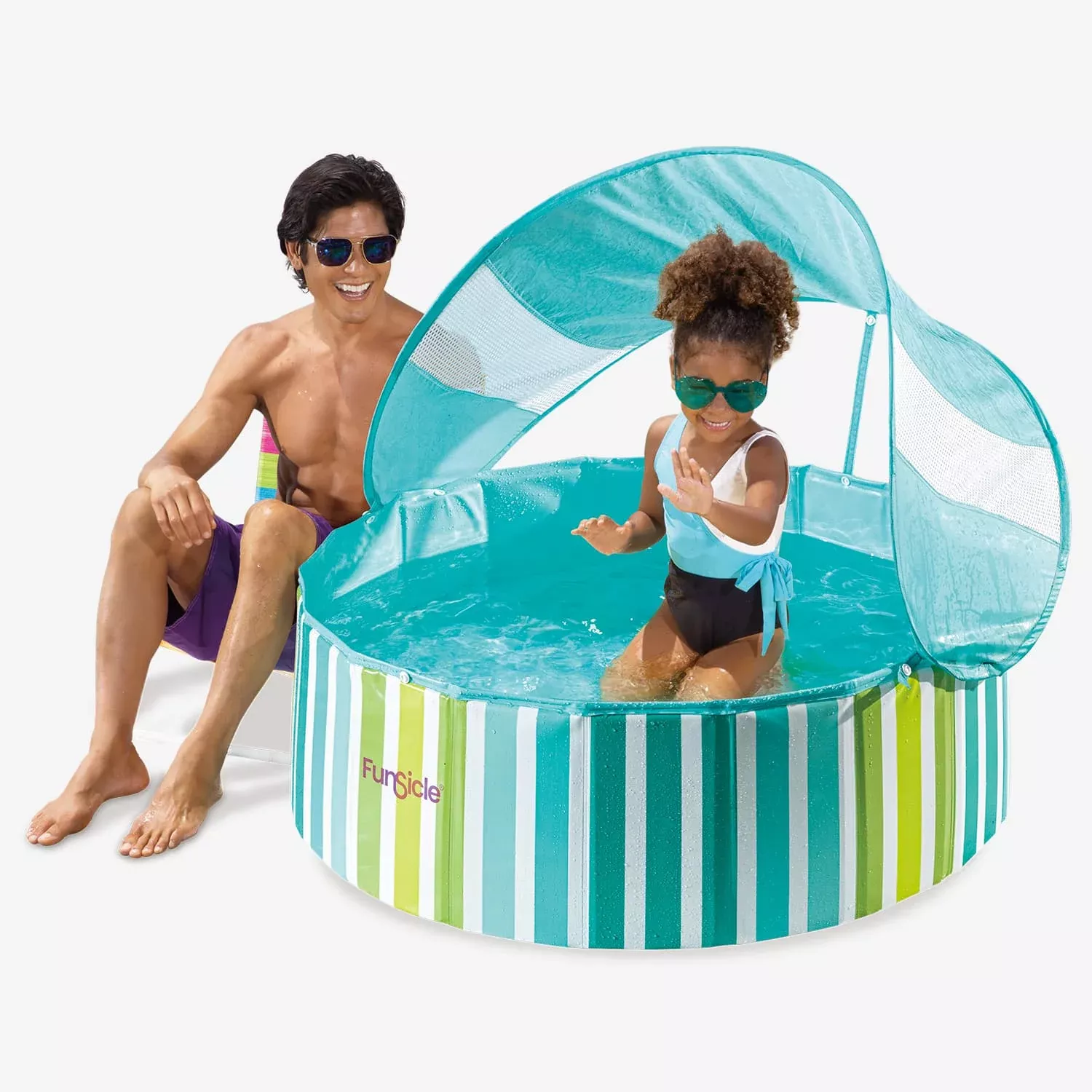 Funsicle Shaded Deco Striped Fun Fold Pool