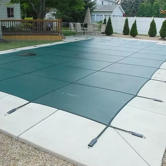 GLI – Original Mesh Safety Pool Cover 18×36 Ft Rectangle With Center Step