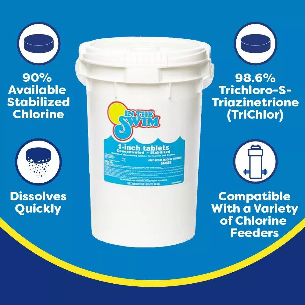 In The Swim – 1 Inch Chlorine Tablets 10 Lbs.