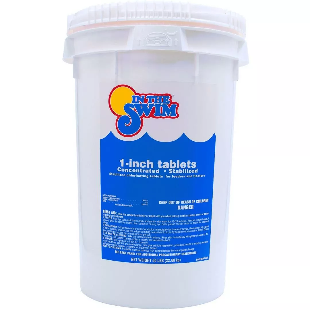 In The Swim – 1 Inch Chlorine Tablets 50 Lbs