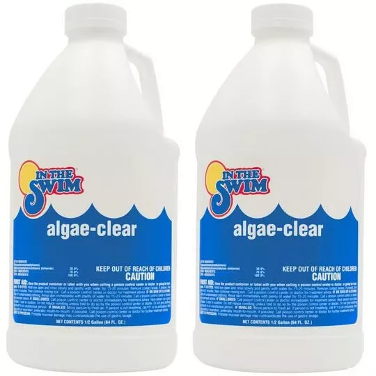In The Swim – Algae-Clear Algaecide + Clarifier, 2 X 1/2 Gallons