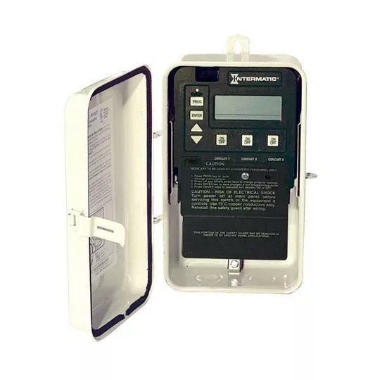 Intermatic – P1353ME Digital 3-circuit Time Control With Metal Enclosure
