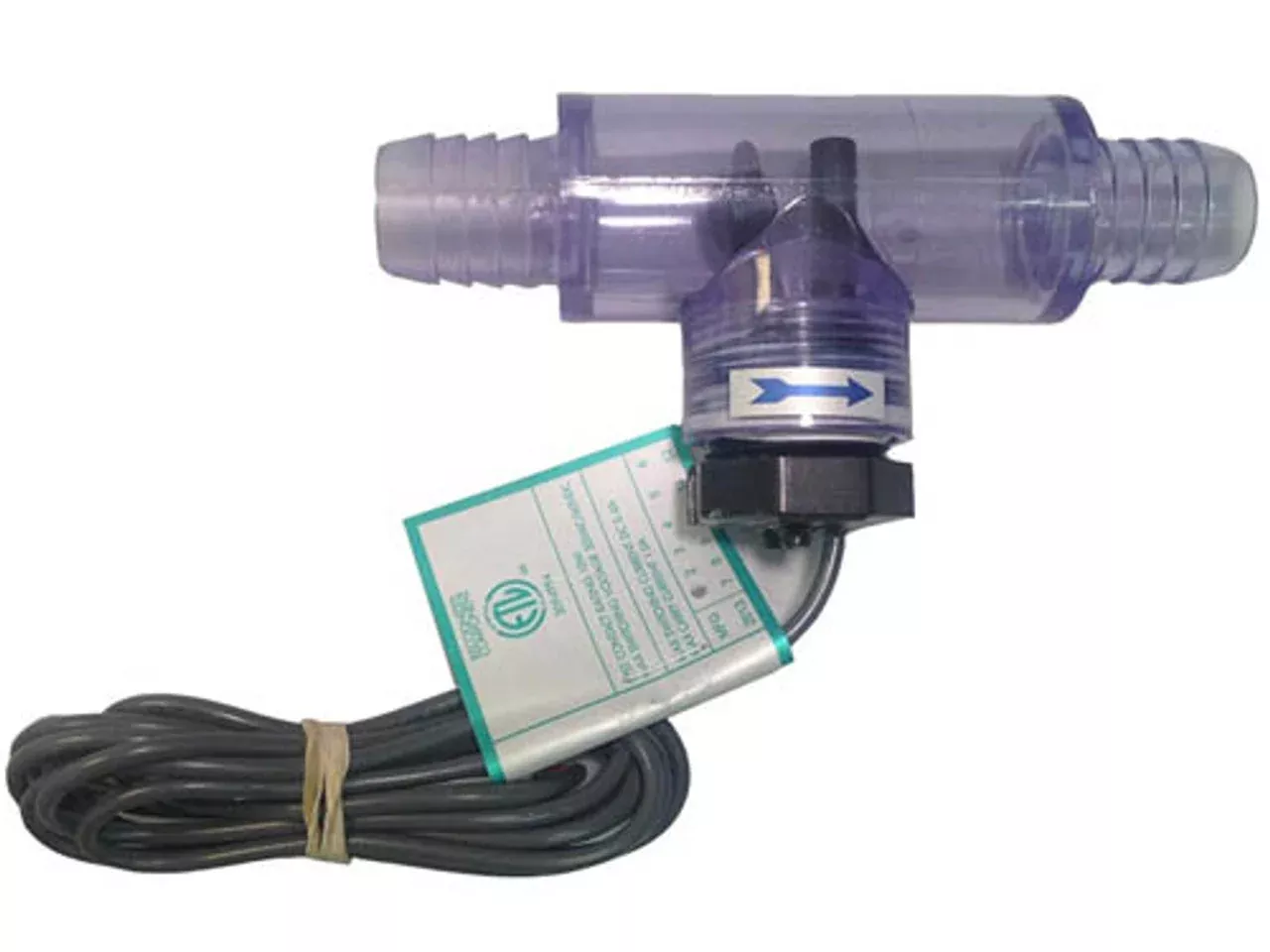 Jacuzzi Flow Switch w/ Transparent Tee – For 1‑Pump Systems (1999–2004) – Part #6560‑857