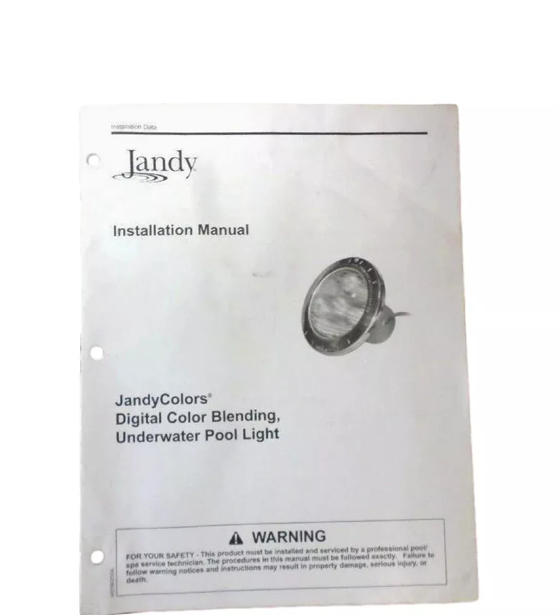 JandyColors Digital Color Blending Underwater Pool Light Installation Manual
