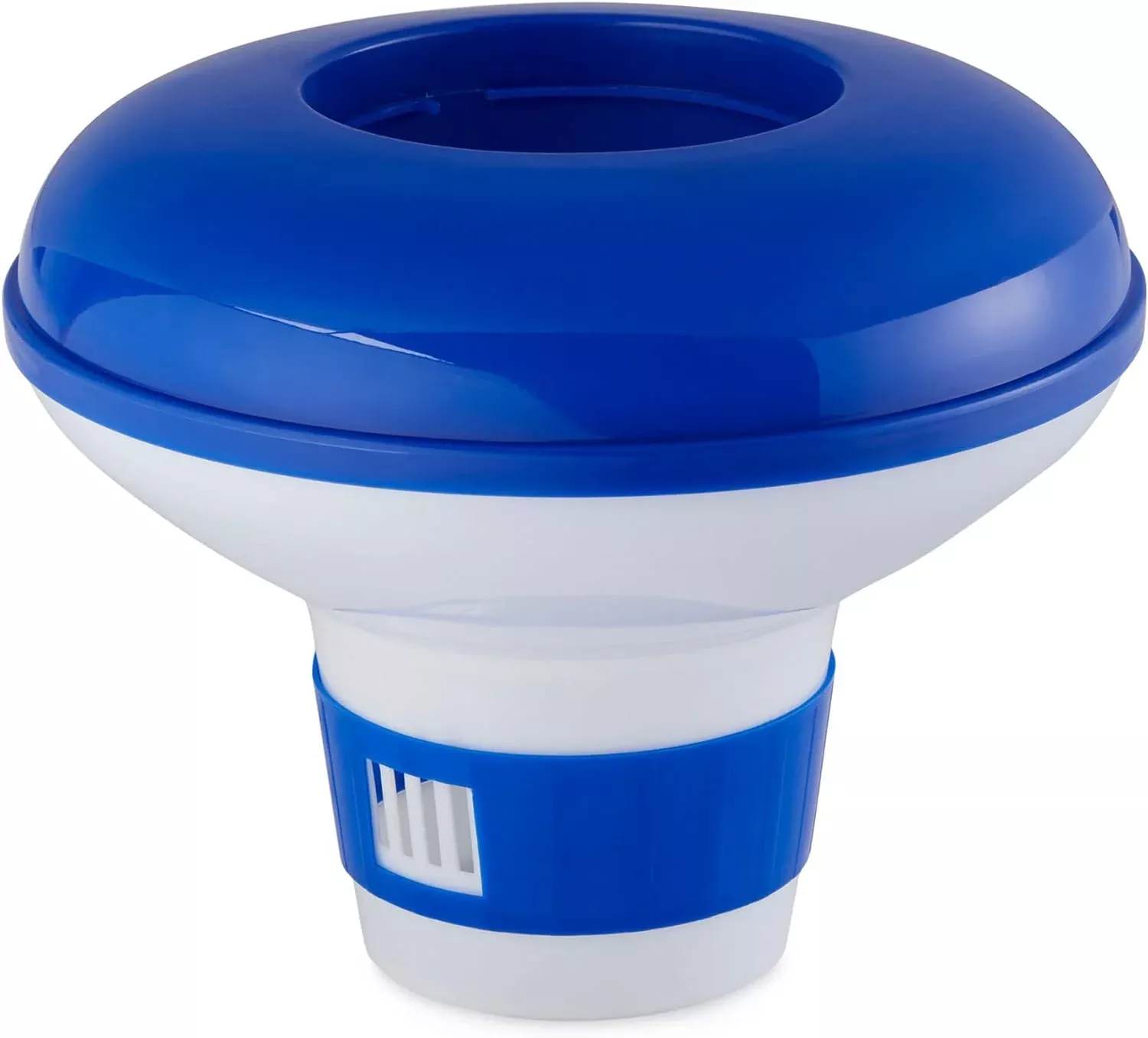 Large Capacity Floating Chlorine Dispenser, Blue & White