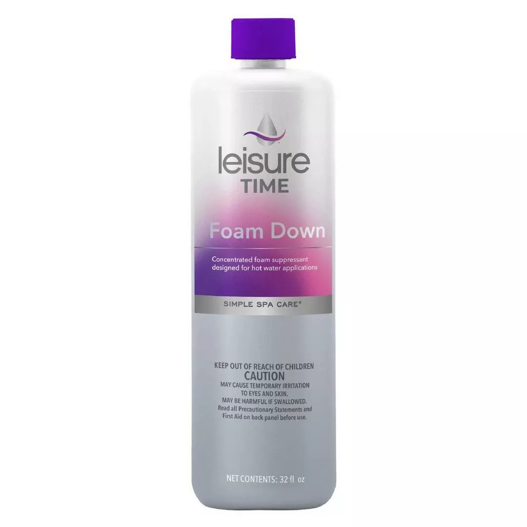 Leisure Time – Spa Water Clarifiers Spa Foam Down 1 Qt