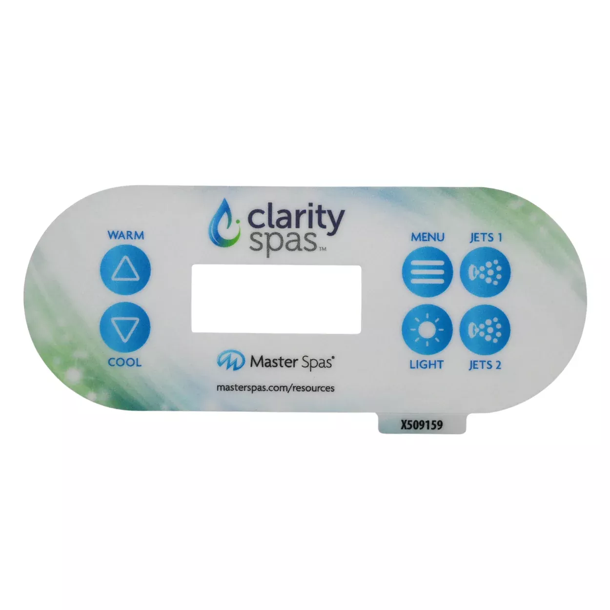 Master Spa - X509159 - Clarity Overlay for TP500S Panel
