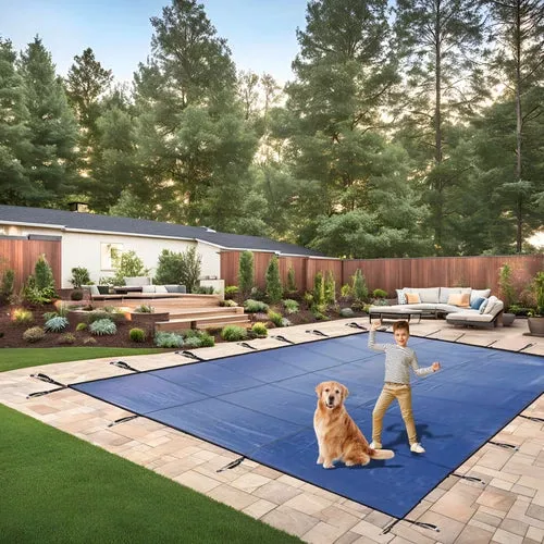Mesh Safety Pool Cover for In-Ground Pools- 5 YR Warranty