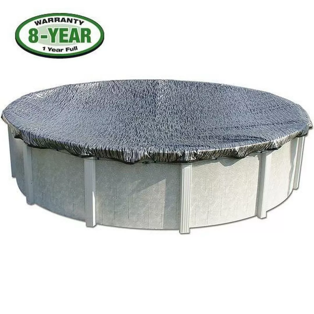 Micro Mesh 15′ Round Winter Pool Cover, 8 Year Warranty