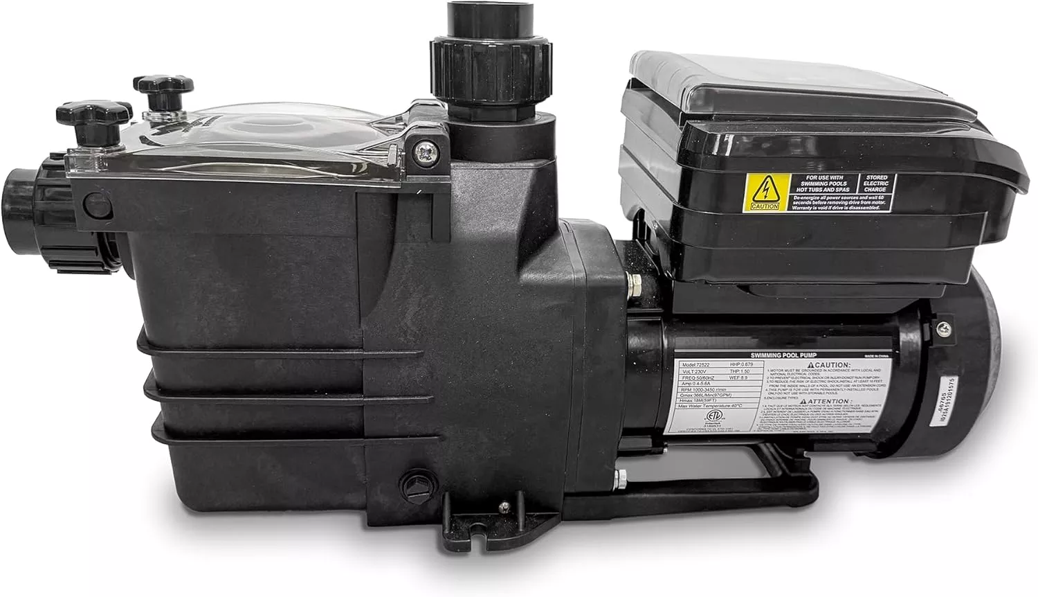 Model 75154 Variable Speed Pump for Inground & Above Ground Pools, 1.65 HP
