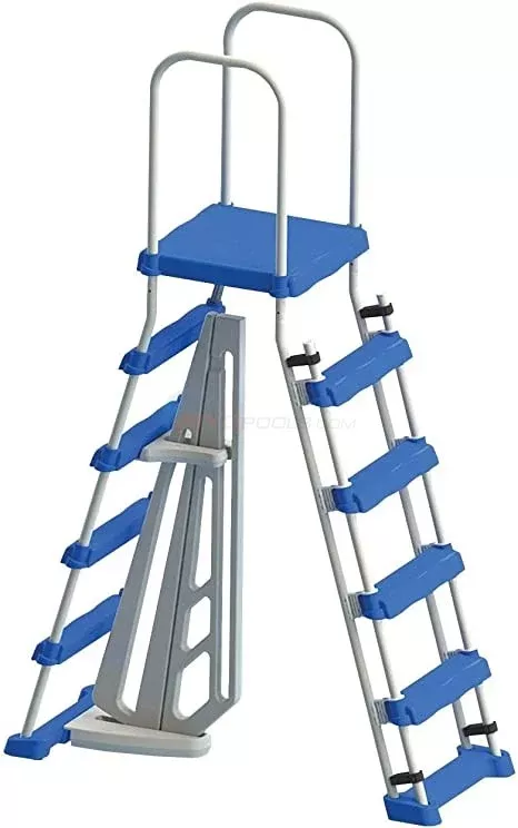 Model 87950 A-Frame Pool Ladder w/ Safety Barrier