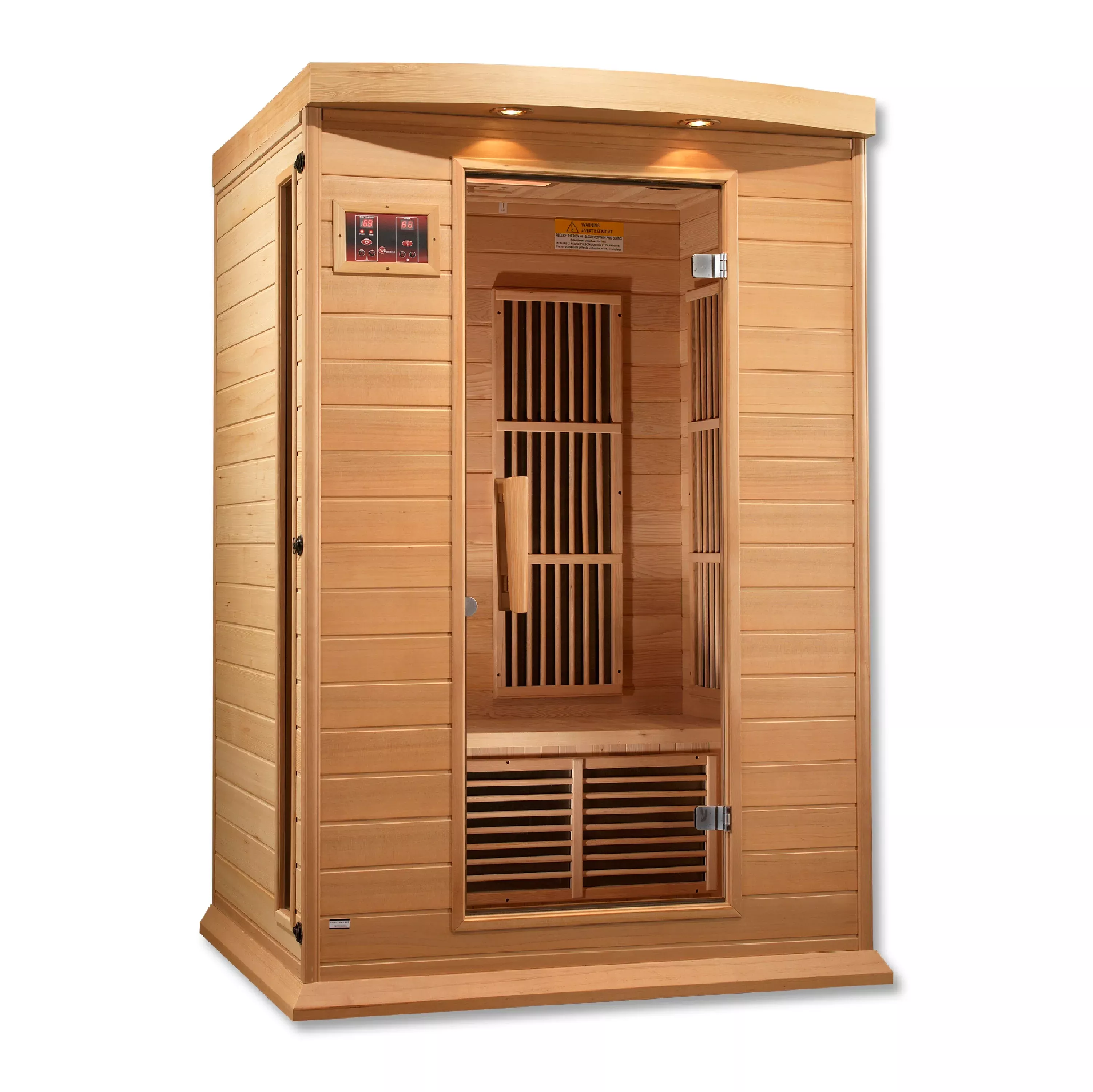 MX-K206-01 (Hemlock) Golden Designs Dynamic 2 Person Sauna Maxxus Low EMF