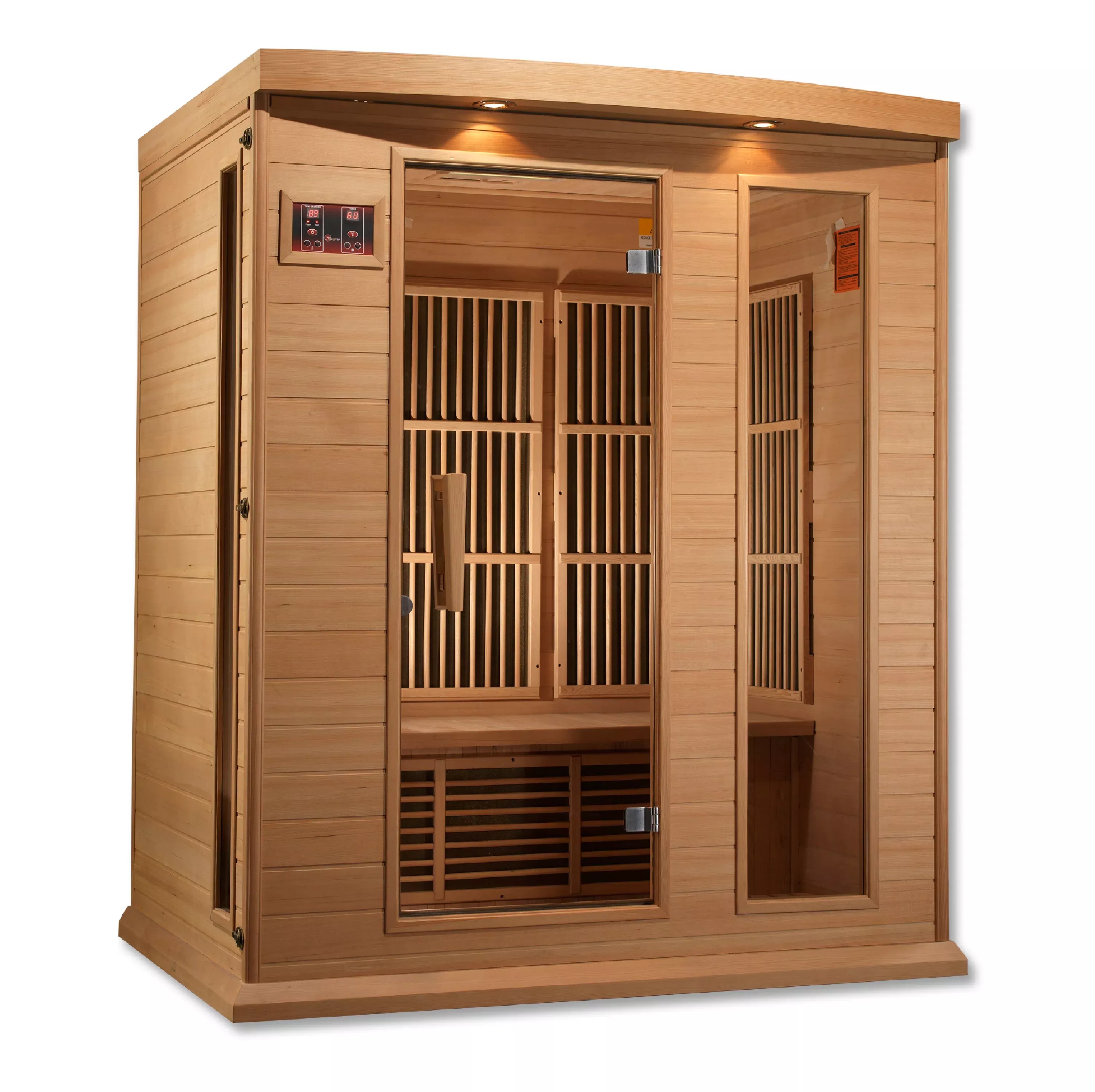 MX-K306-01 (Hemlock) Golden Designs Dynamic 3 Person Sauna Maxxus Low EMF