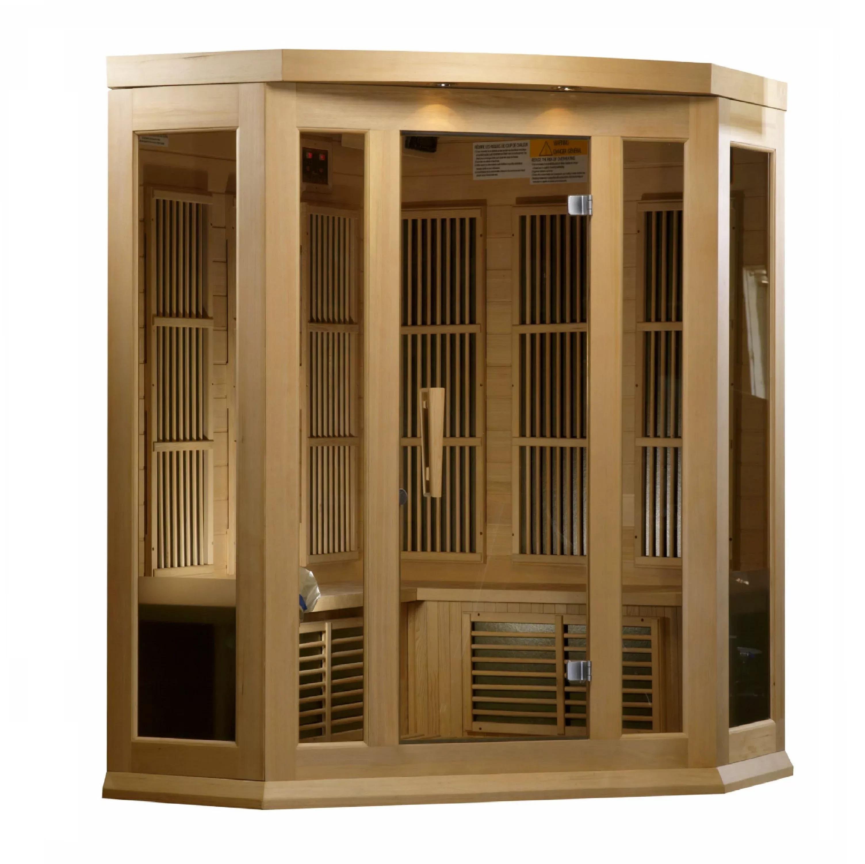 MX-K356-01 (Hemlock) Golden Designs Dynamic 3 Person Sauna Maxxus Low EMF