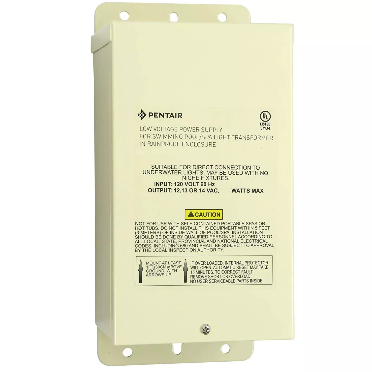 Pentair 100W Pool Rated Transformer (12-14V)