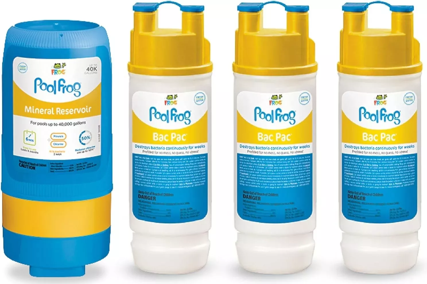 Pool FROG 5400 Replacement Mineral Reservoir Plus 3 Bac Pac Cartridges